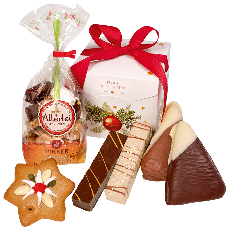 Lebkuchenbox mit Schleife