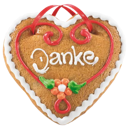 Lebkuchenherz "Danke"