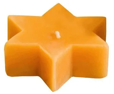 Bienenwachskerze in Sternform