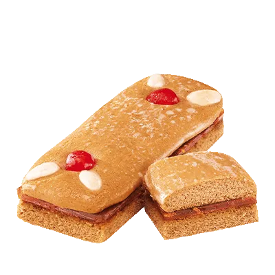 Lebkuchenzunge gefüllt