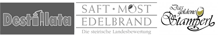 Auszeichnungen: Destillata, Saft-Most-Edelbrand (Stmk.), Das Goldene Stamperl – Prämierungen im Überblick.